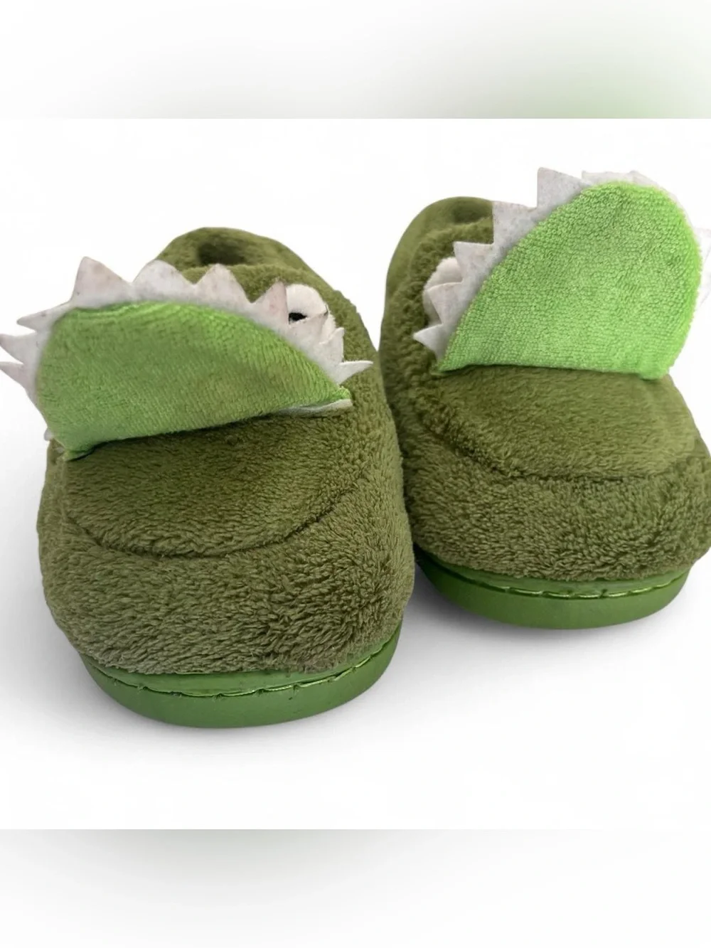 Toddler Boy Size 9C 10C Cozy Closed Toe Green Playful Alligator Slippers SHEIN